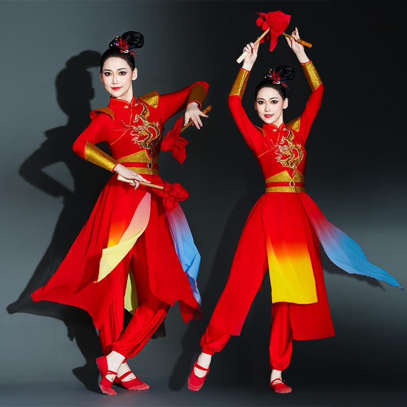 韩式打鼓演出女服装鼓演出服鼓舞威风锣鼓钱2026大鼓中国新款腰鼓