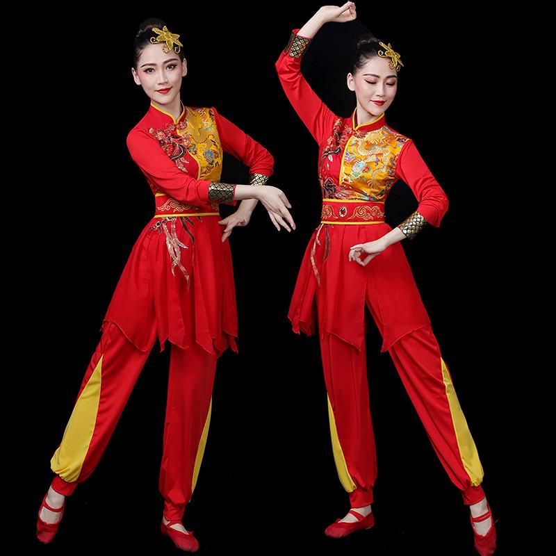 韩式打鼓服演出服女威风新款大鼓服装水鼓腰鼓队民族锣鼓队舞龙鼓