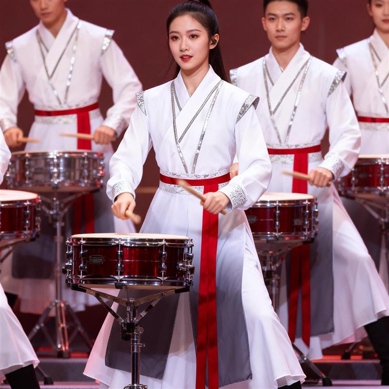 韩式打鼓演出服装中国风中国服击鼓大鼓龙鼓服装新款手鼓腰鼓打鼓