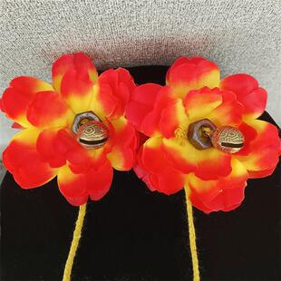 日本羌族铃铛成人练习练功甩肩玲舞蹈表演艺考演出女少数民族风服