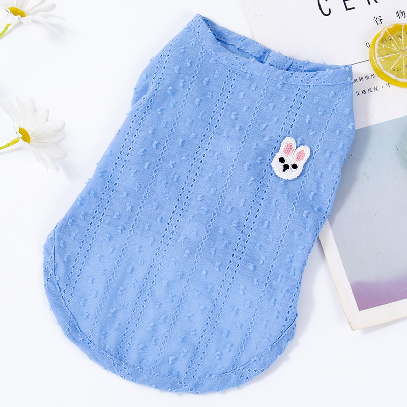 貓衣服夏季薄款透氣防掉毛銀漸層