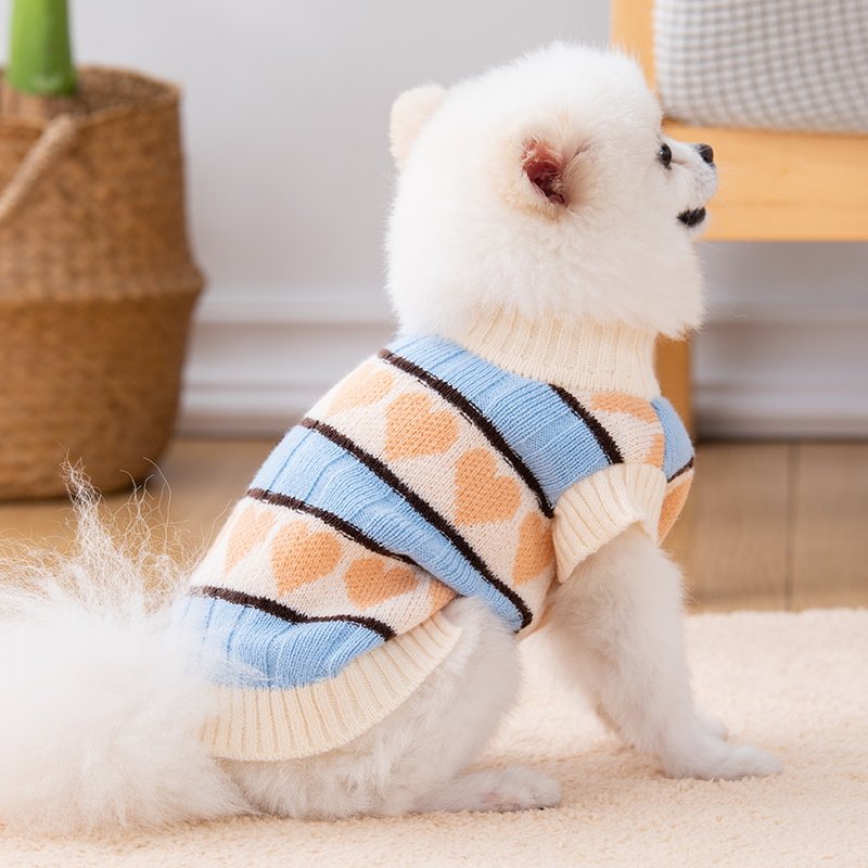 狗狗衣服2023新款秋冬季泰迪博美吉娃娃小型犬针织衫猫咪保暖毛衣