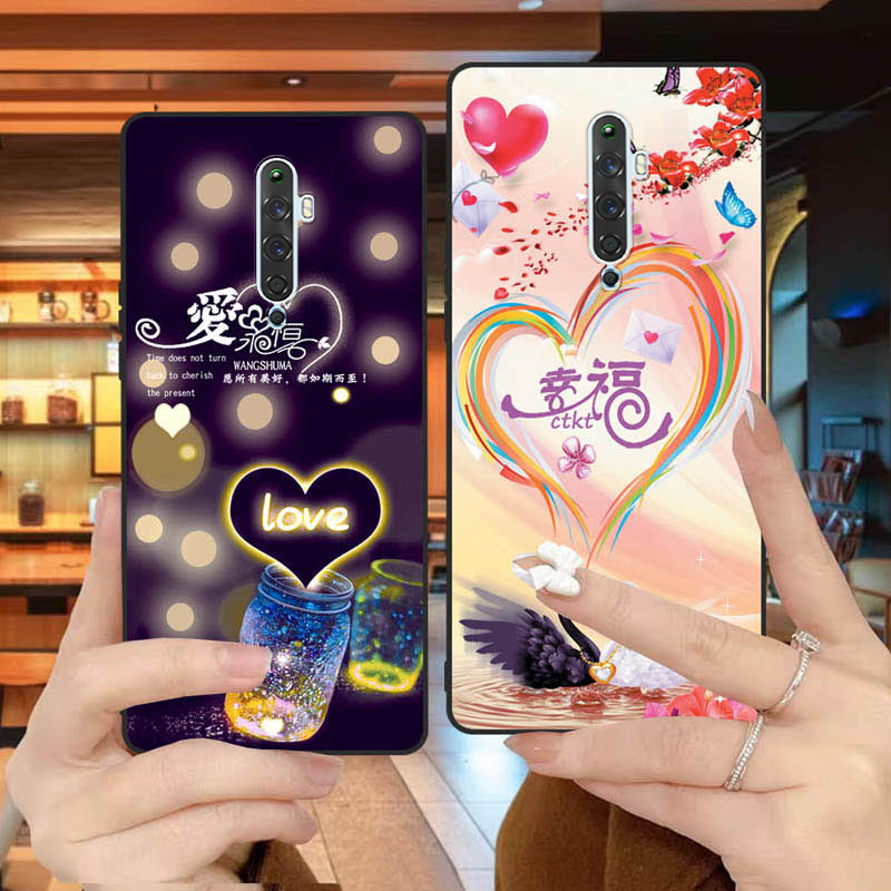 opporeno2z手机壳PCKM80全包边防摔硅胶软壳男女网红新款0pp0reno2z个性poopreno2z创意磨砂可爱