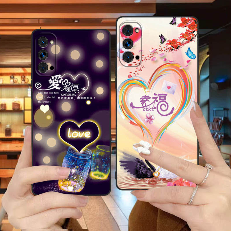 opporeno4pro手机壳PDNM00全包边防摔硅胶软壳男女网红新款Reno4pro个性0p0preno4pr0创意ren04por可爱磨砂