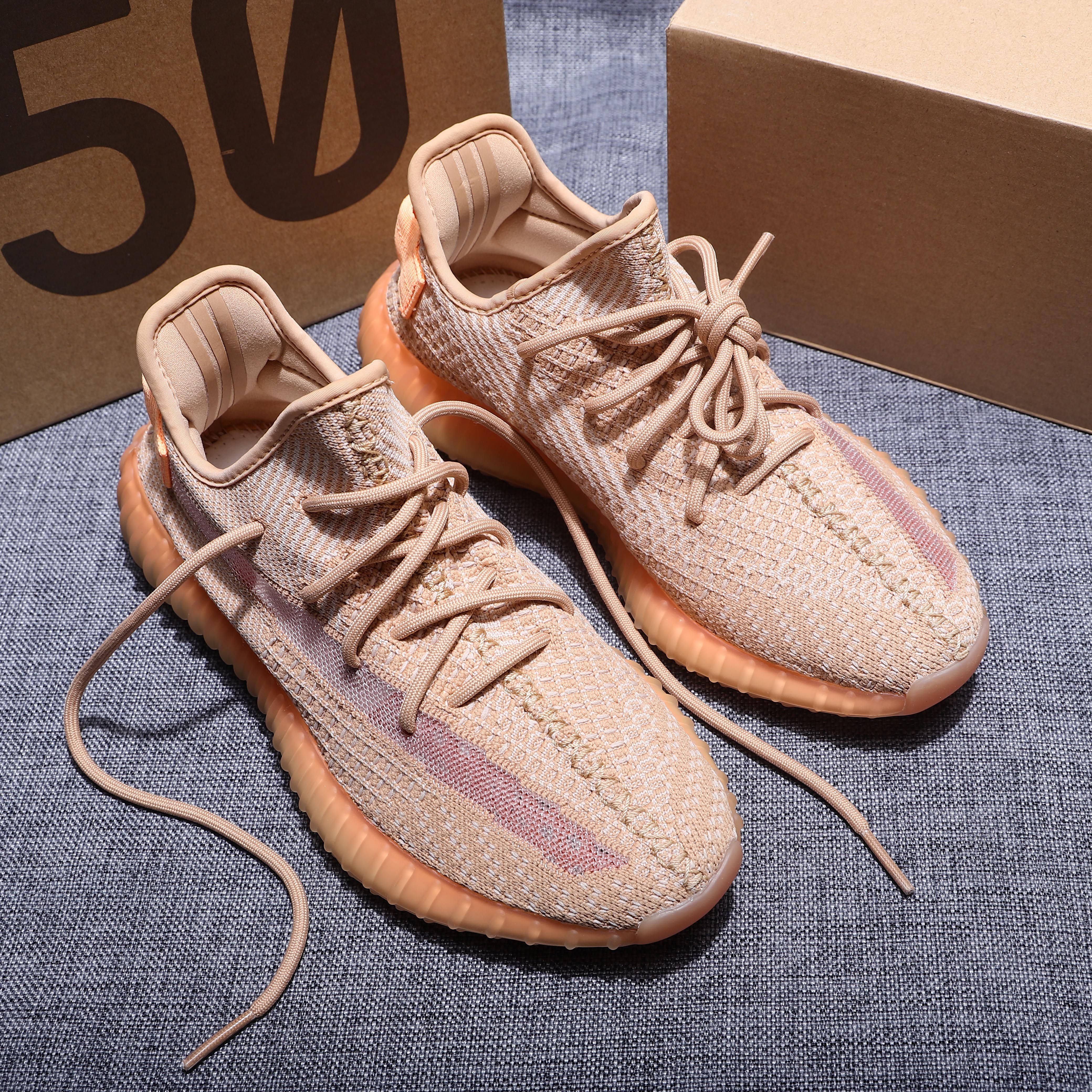 康嘎椰子鞋男鞋350美洲珊瑚橙官网夏季透气纯原真爆莆田鞋子正版