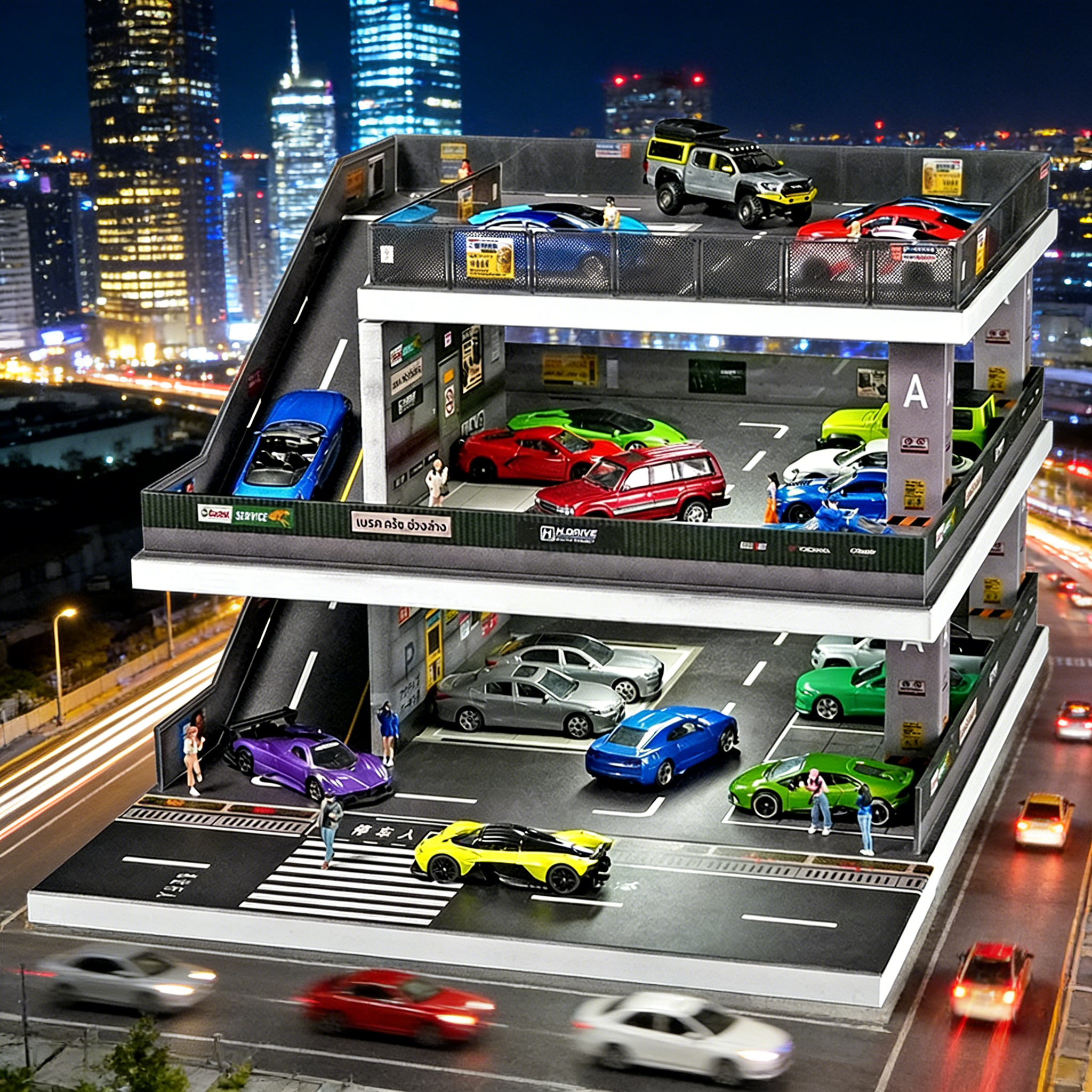 儿童大号仿真停车楼玩具模