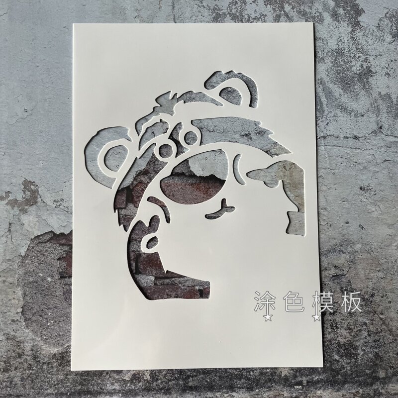 新草莓熊系列 卡通可爱儿童镂空模板涂鸦绘画DIY街头喷漆拓印墙绘