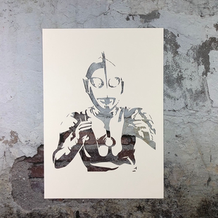 奥特曼系列 井盖美化模板小区涂鸦工具DIY镂空画模板墙绘手绘遮蔽