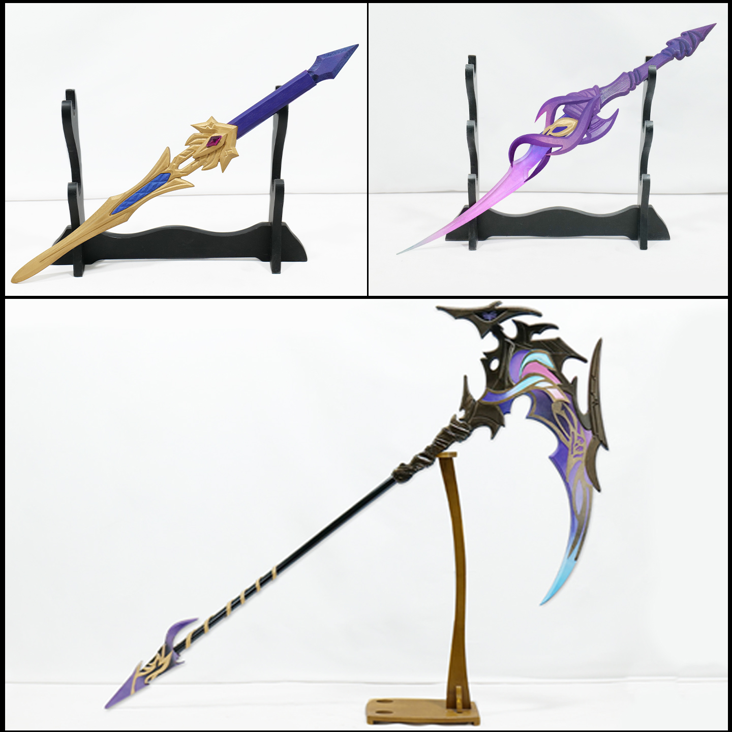 神印王座 圣采儿cos道具服 武器匕首 轮回之剑 死神镰刀cosplay