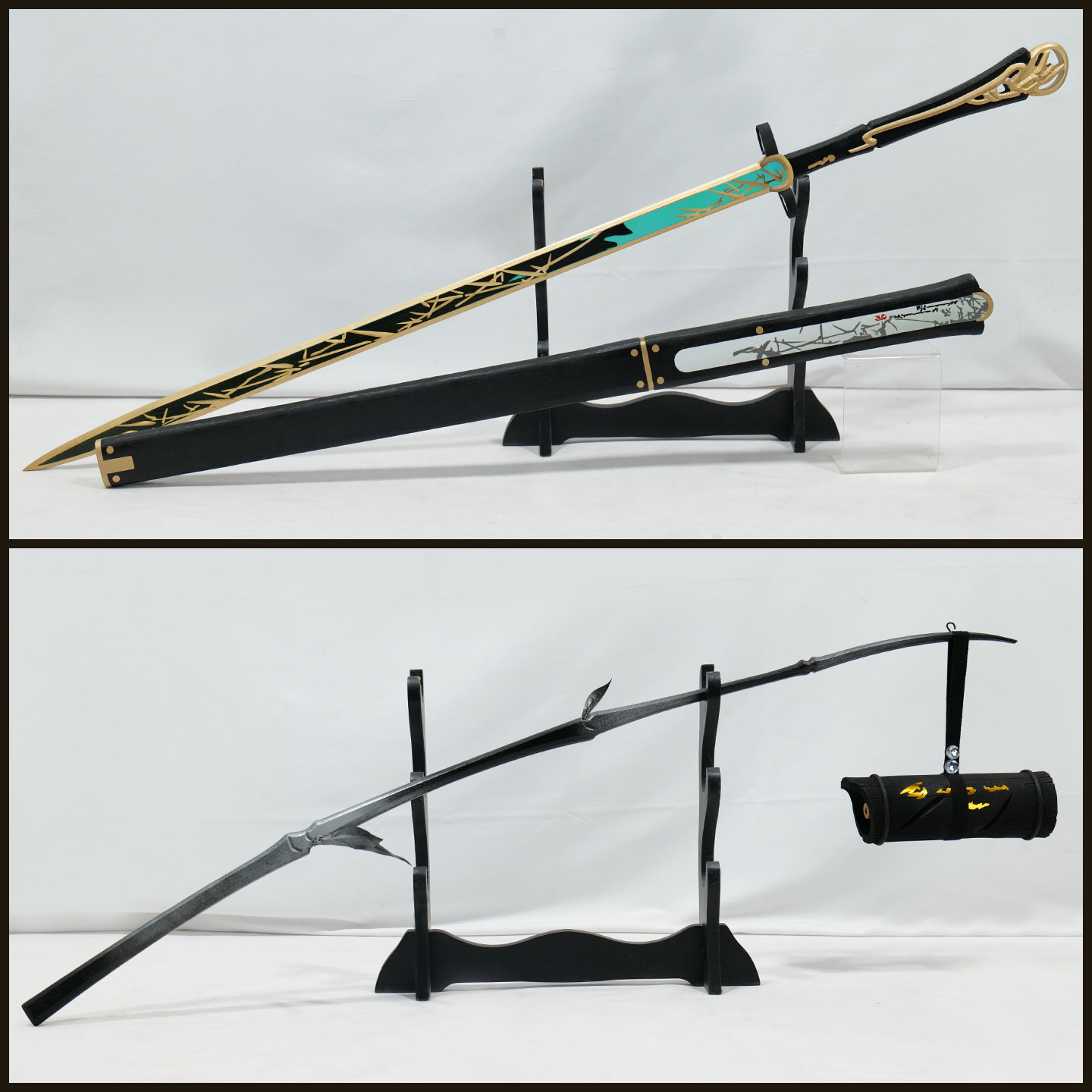 鸣潮 仇远cos道具服 武器刀剑 木质cosplay裁竹 竹杠酒桶酒壶