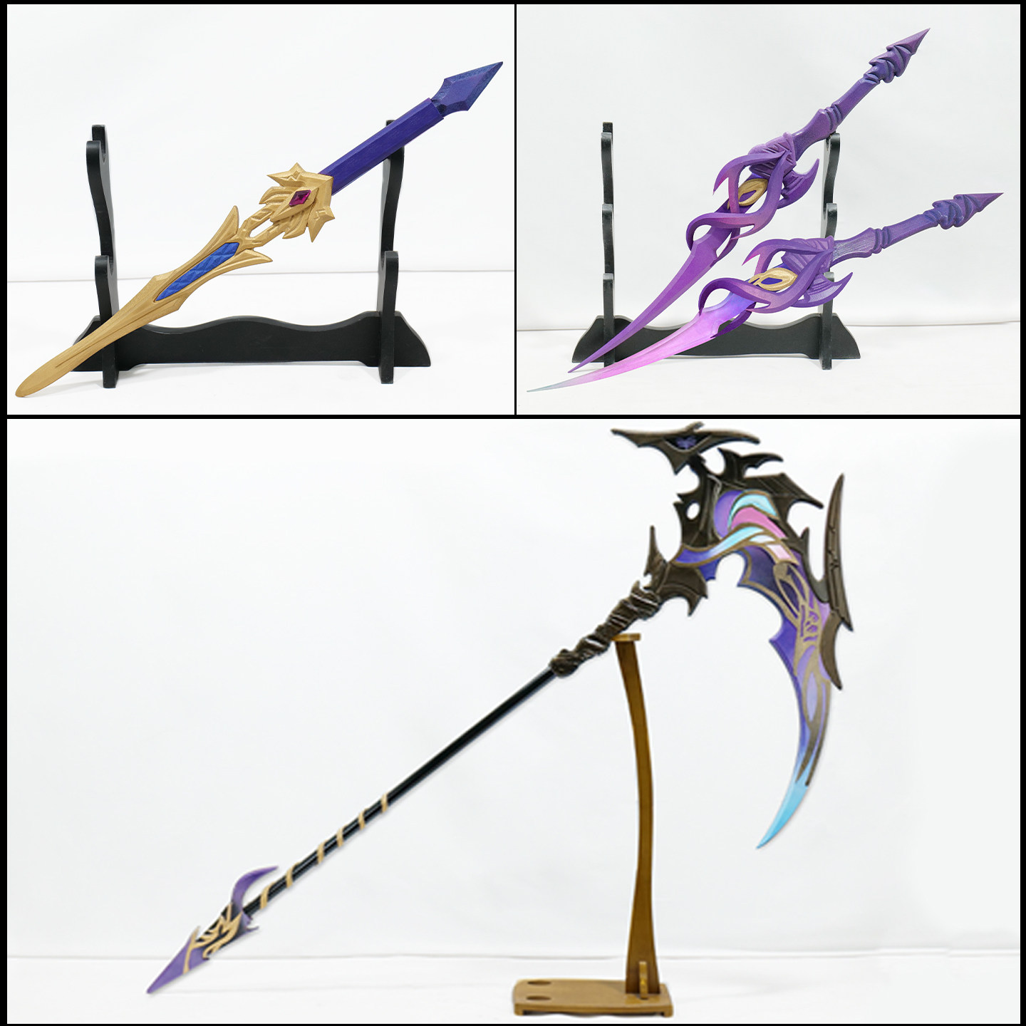 神印王座 圣采儿cos道具服 武器匕首 轮回之剑 死神镰刀cosplay