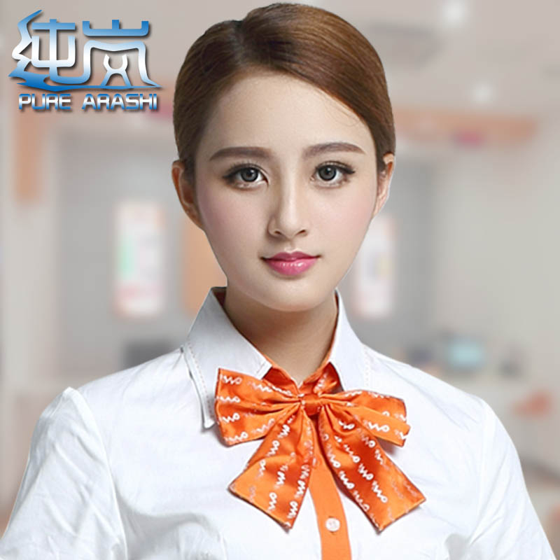 纯岚中国联通工作服女配饰 联通工装领结 联通制服职业女装领花女