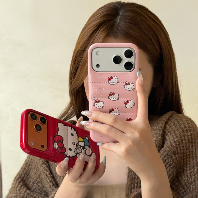 宏界 秋冬羽绒服皮纹可爱蓝衣猫咪适用苹果17ProMax手机壳iphone15新款16pro时尚13女款14pro防摔17保护套