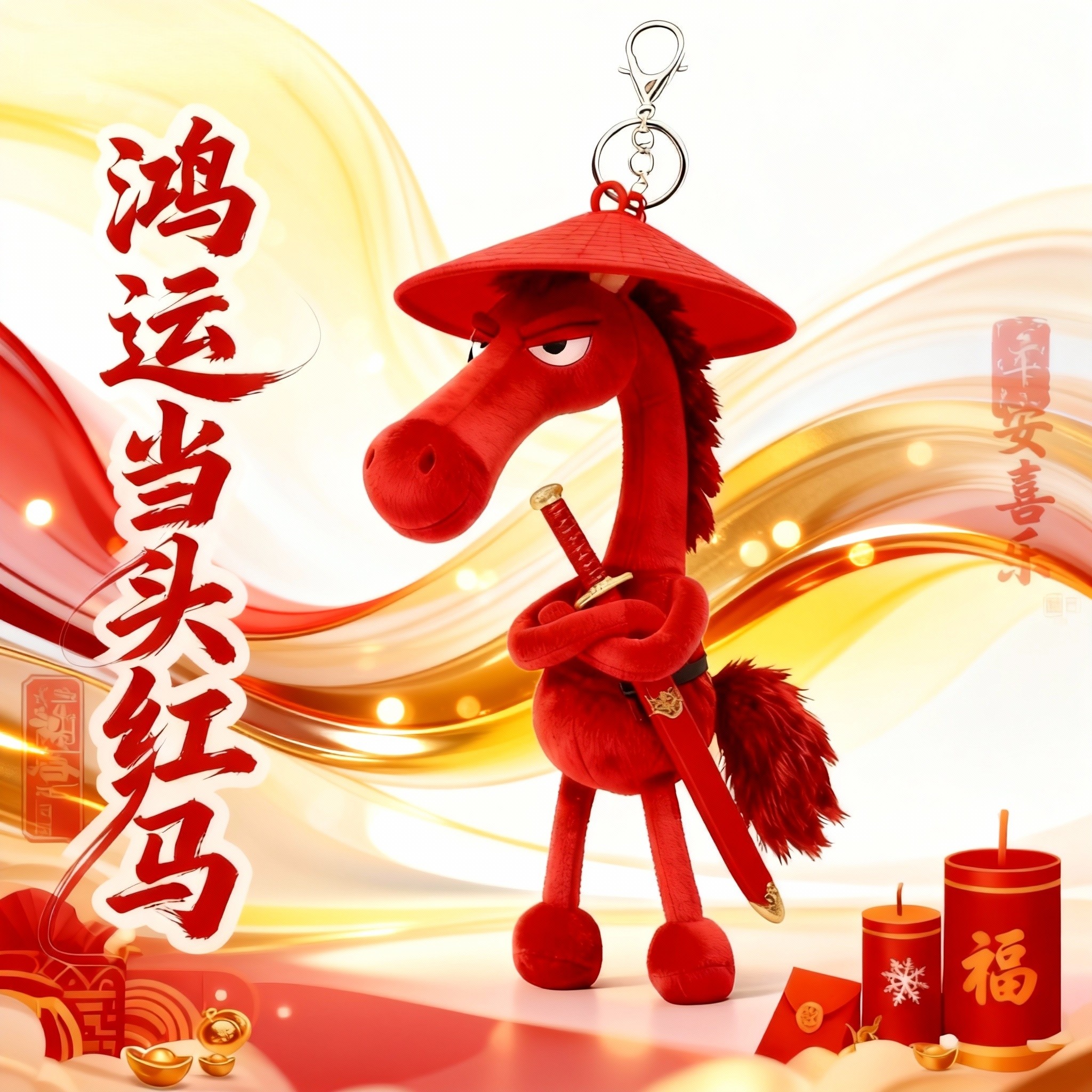 2026新款马挂件马年吉祥物公仔包包挂饰天选黑马玩偶文创礼物女孩,模玩/动漫/周边/娃圈三坑/桌游,动漫挂件/文具,淘宝优惠券,粉丝福利购,淘宝优惠卷