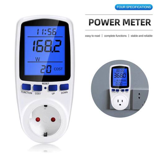 Digital LCD Wattmeter 220V 110V AC Power Meter Backlight Ele