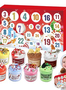 Christmas Holiday Slime Advent Calendar Christmas Countdown