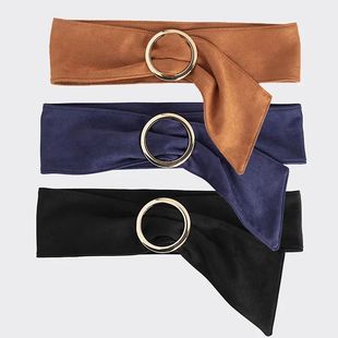 Buckle Women and Soft Suede Round Premium Belt 1pc