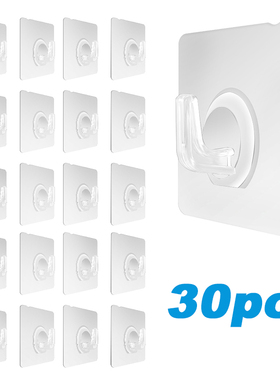 Transparent Wall Hooks Hangers Self Adhesive Door Wall Hange