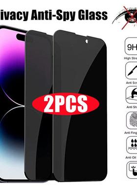 2PCS Privacy Screen Protector for IPhone 15 14 11 12 13 Pro
