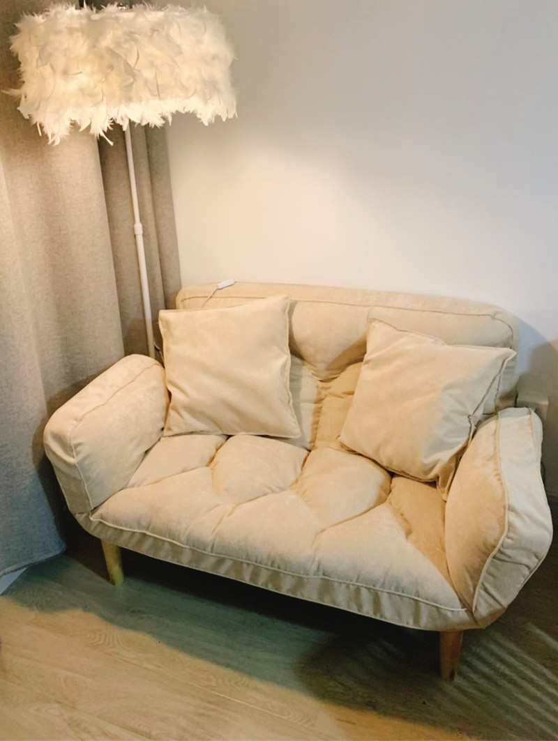 小户型双人折叠懒人沙发躺椅可睡可躺阳台小单人卧室榻榻米躺卧椅