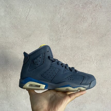 耐克/Nike Air Jordan 6 AJ6 蓝色  女高帮休闲篮球鞋384665-400