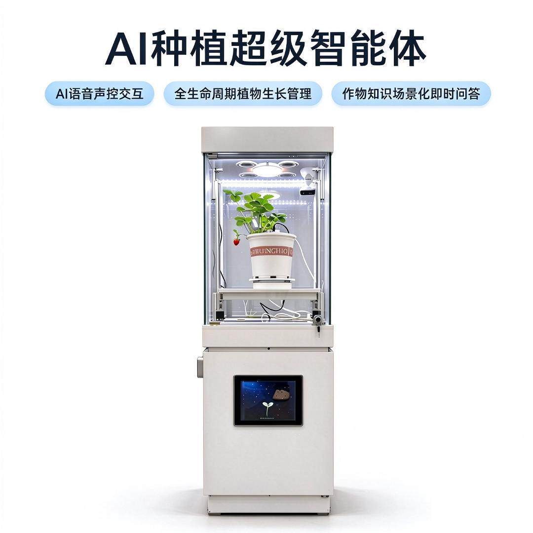 AI种植超级智能体 室内植物生长柜 支持语音控制 环境自动调控
