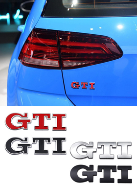 大众 POLO 高尔夫6 7代GTI车标中网标 大众GTI兔子车贴个性尾标