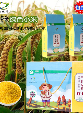 山咀粮绿色谷米内蒙河套平原乌拉特前旗特产2020新鲜黄小米粥包邮