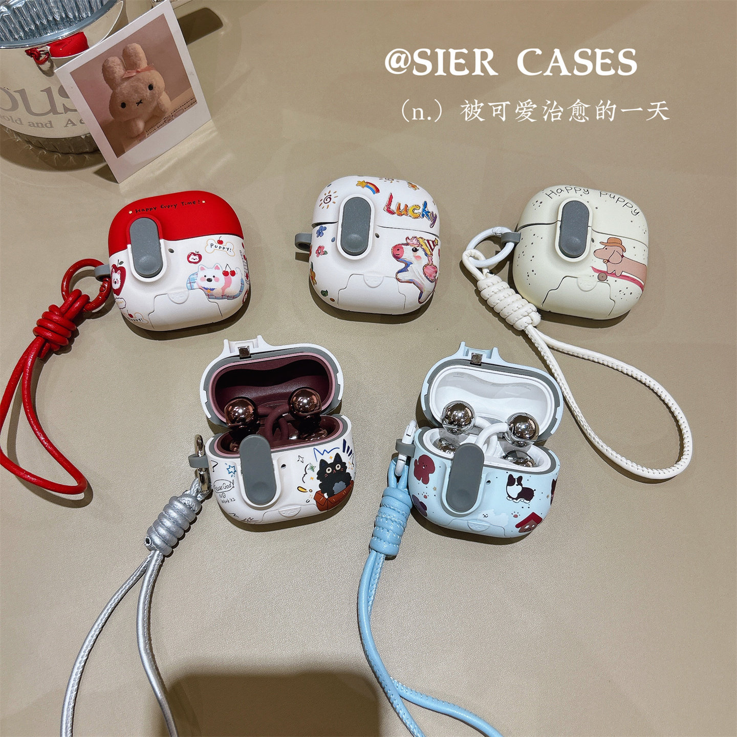 适用于华为Freeclip2耳机保护壳开关弹盖小黑猫Freeclip防摔防掉盖7i保护套Pro5代小马苹果Airpodspro3代软壳