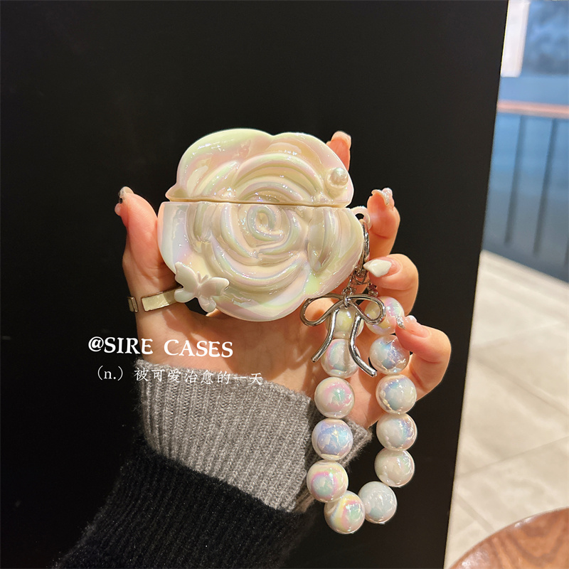 炫彩闪粉玫瑰Airpodspro保护壳