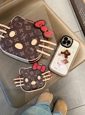 Mesureone hello kitty 斜挎包女包凯蒂猫手提包可爱ins风造型包