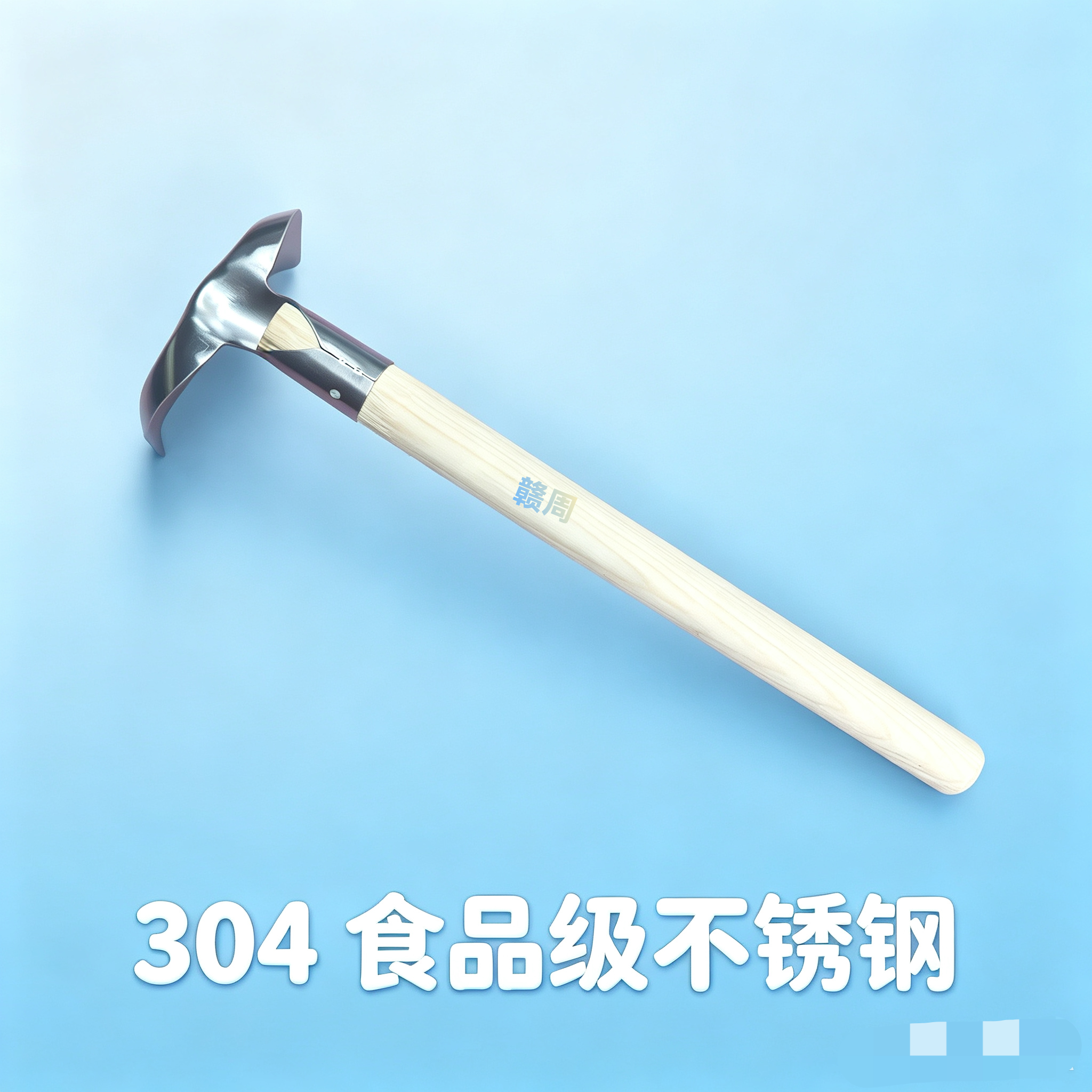 江西湖南正宗304不锈钢90度弯头老式锅铲传统木柄锅铲新鲜出炉
