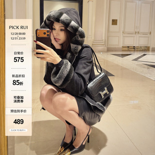 环保龙猫毛领麂皮羽绒服 韩系龙猫 PickRui睿哥12 28晚20点