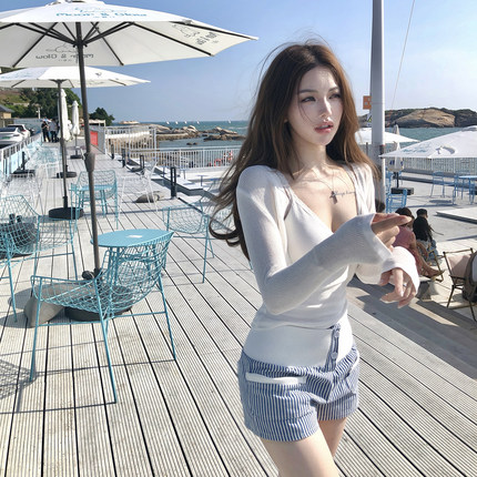 PickRui睿哥 小清新青柠绿两色防晒外套女夏新款针织开衫长袖上衣