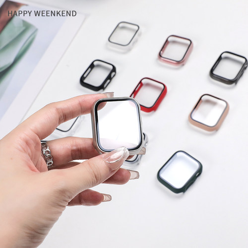 钢化膜壳适用于applewatch防摔壳