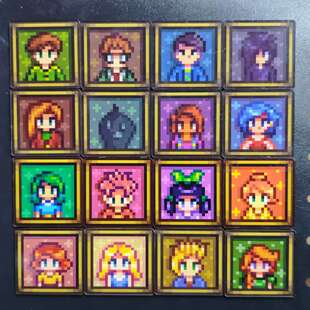 星露谷物语 5*5cm磁吸冰箱贴 （厚度3+1mm）