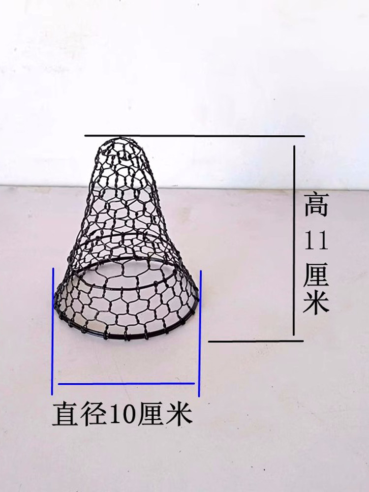 手工编织饰大明古风发饰铁丝网古装女道具狄髻汉服铜发冠丸子头士