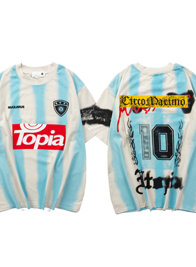 2025新款Travis Scott Cactus Jack乌托邦10号球衣短袖T恤男女夏