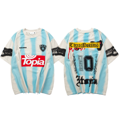 2025新款Travis Scott Cactus Jack乌托邦10号球衣短袖T恤男女夏