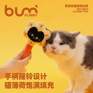 FURRYBUM有钱花摇铃猫薄荷玩具猫咪玩具自嗨解闷神器陪伴铃铛逗猫