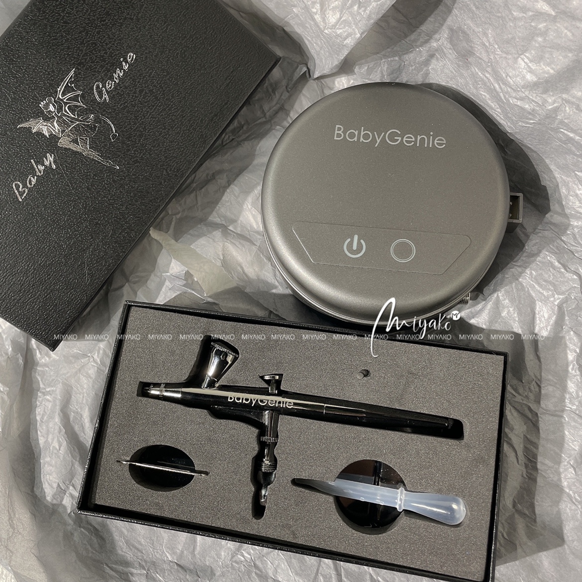 babygenie喷枪美甲颜料渐变