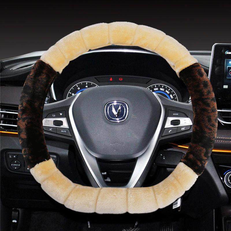 长安cs75cs35plus逸动dtxtcs55cs15悦翔V3v7UNIT冬季方向盘套毛绒