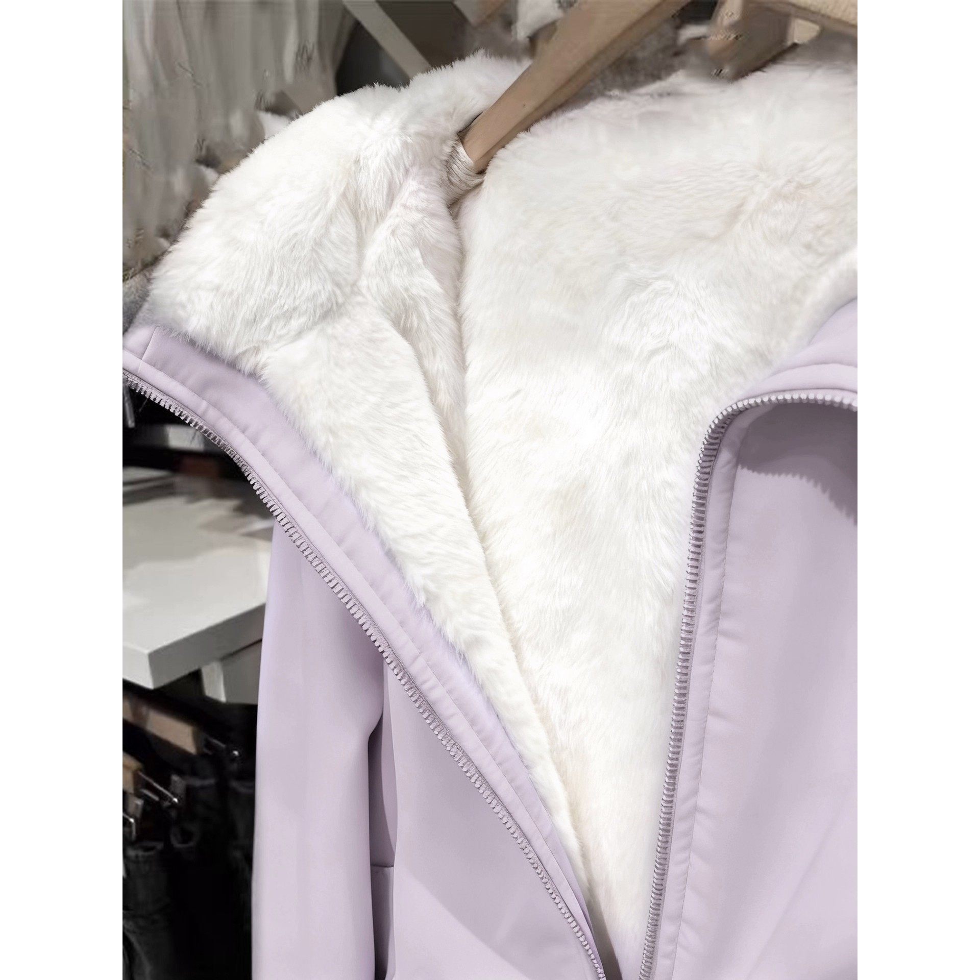 加绒加厚卫衣外套女北极绒保暖