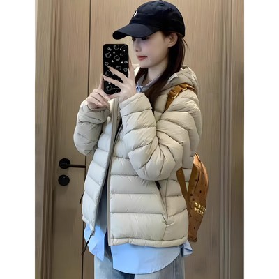 免费试穿】轻薄款排骨羽绒服女