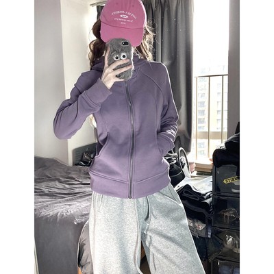 免费试穿】修身卫衣外套女加绒厚