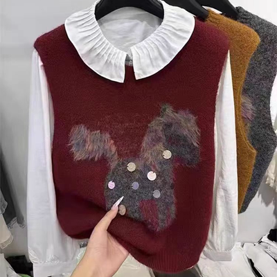 2026年新款设计感流苏亮片马甲女