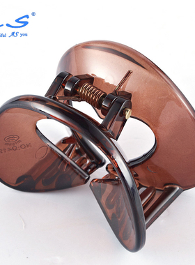 【10元任选4件清仓】AS韩版发抓夹中号复古心形抓夹盘发器发夹