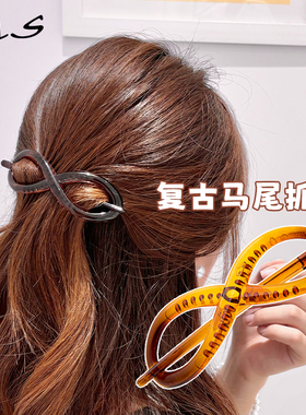 【10元任选4件清仓】AS饰品发饰盘发八字夹横夹头饰马尾边夹发夹