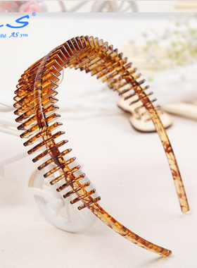 【10元任选4件清仓】AS韩版带齿压发宽边发箍摔不断头箍头饰