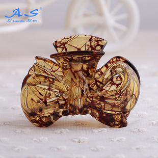 AS镂空蝴蝶结发夹盘发竖夹简约发卡夹子抓夹 任选4件清仓 10元